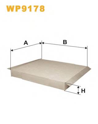 WIX FILTERS WP9178 Фильтр, воздух во внутренно