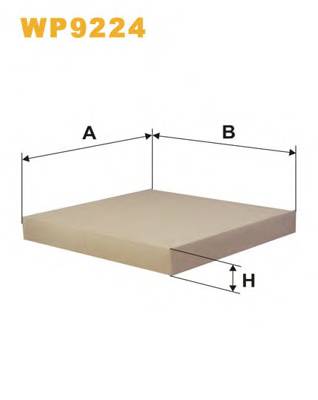 WIX FILTERS WP9224 Фільтр, повітря у внутрішнь... WIX FILTERS WP9224 Фільтр, повітря у внутрішнь...