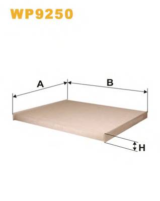 WIX FILTERS WP9250 Фильтр, воздух во внутренно