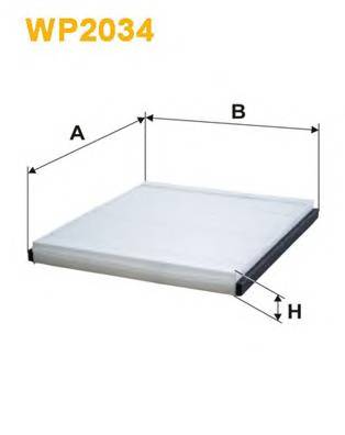 WIX FILTERS WP2034 Фильтр, воздух во внутренно