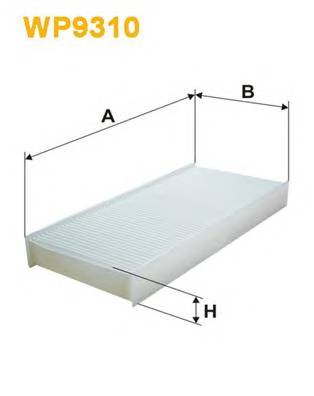 WIX FILTERS WP9310 Фільтр, повітря у внутрішнь... WIX FILTERS WP9310 Фільтр, повітря у внутрішнь...