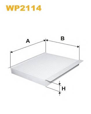 WIX FILTERS WP2114 Фильтр, воздух во внутренно