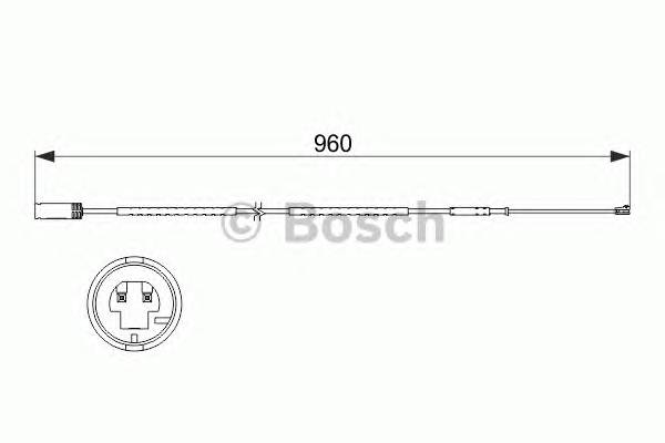 BOSCH 1 987 473 523 Сигнализатор, износ тормоз