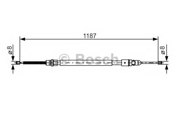 BOSCH 1 987 477 472 Трос, стояночная тормозная ... BOSCH 1 987 477 472 Трос, стояночная тормозная ...