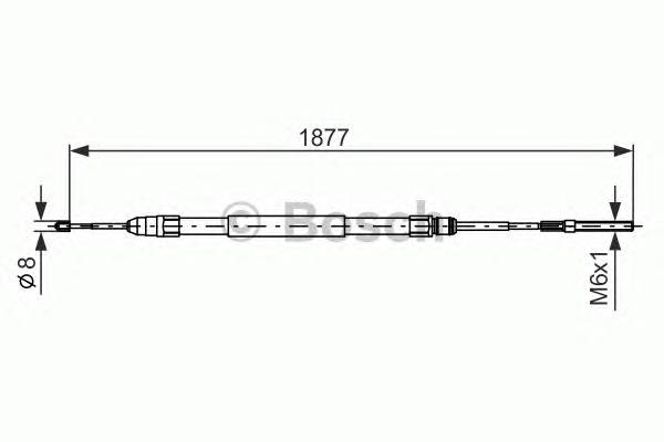 BOSCH 1 987 477 694 Трос, стояночная тормозная ... BOSCH 1 987 477 694 Трос, стояночная тормозная ...