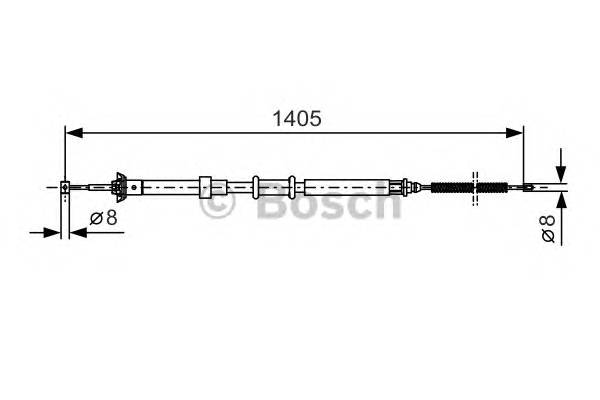 BOSCH 1 987 477 927 Трос, стояночная тормозная ... BOSCH 1 987 477 927 Трос, стояночная тормозная ...