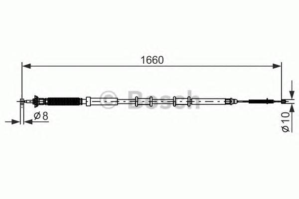 BOSCH 1 987 477 973 Трос, стояночная тормозная ... BOSCH 1 987 477 973 Трос, стояночная тормозная ...