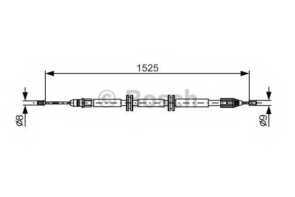BOSCH 1 987 482 142 Трос, стояночная тормозная ... BOSCH 1 987 482 142 Трос, стояночная тормозная ...