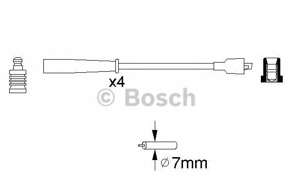 BOSCH 0 986 356 716 Комплект проводов зажигани