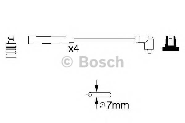 BOSCH 0 986 356 818 Комплект проводов зажигани
