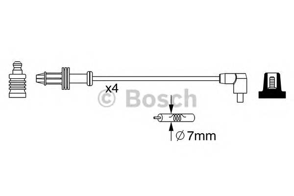 BOSCH 0 986 357 240 Комплект проводов зажигани
