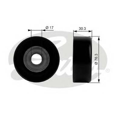 GATES T38006 Паразитный / ведущий ролик, 