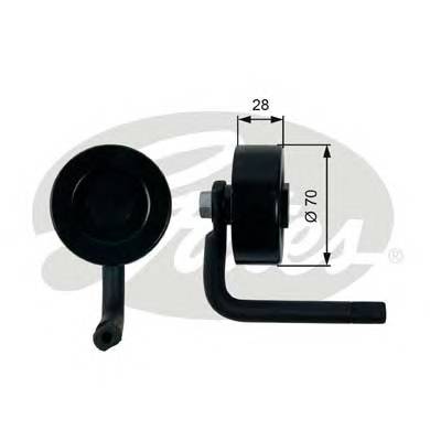 GATES T39201 Натяжной ролик, поликлинов