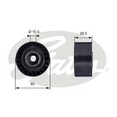 GATES T42036 Паразитный / Ведущий ролик, ... GATES T42036 Паразитный / Ведущий ролик, ...