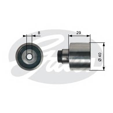 GATES T42309 Паразитний / Ведучий ролик, ... GATES T42309 Паразитний / Ведучий ролик, ...
