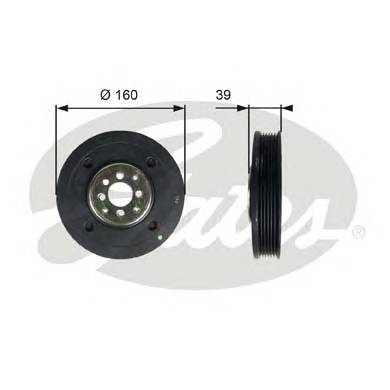 GATES TVD1004 Ремінний шків, колінчастий ...