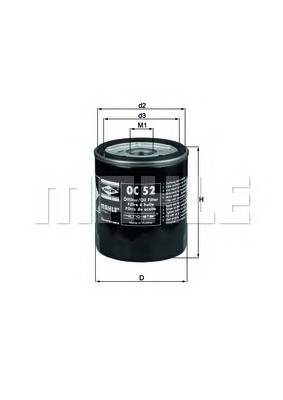 KNECHT OC 52 Масляний фільтр KNECHT OC 52 Масляний фільтр