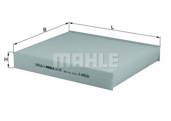 KNECHT LA 472 Фильтр, воздух во внутренно