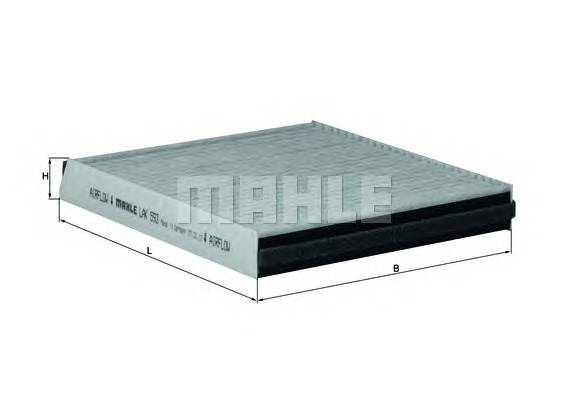 KNECHT LAK 593 Фильтр, воздух во внутренно... KNECHT LAK 593 Фильтр, воздух во внутренно...
