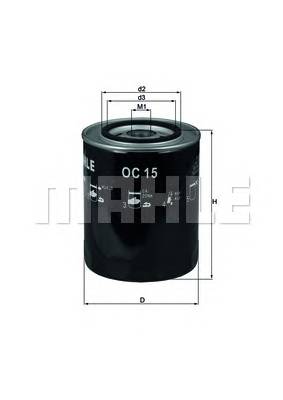 KNECHT OC 15 Масляний фільтр