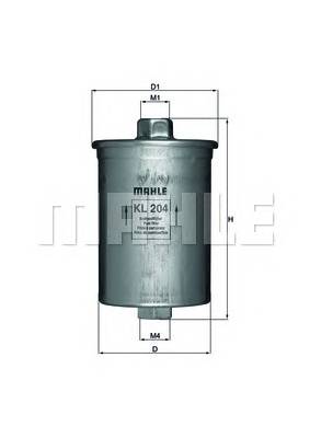 KNECHT KL 204 Топливный фильтр