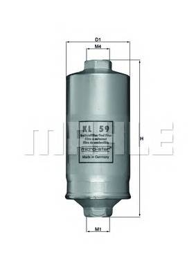KNECHT KL 59 Топливный фильтр KNECHT KL 59 Топливный фильтр