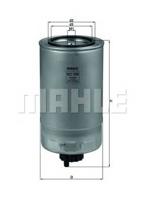 KNECHT KC 186 Топливный фильтр