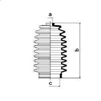 SPIDAN 83830 Пильник рульового механізм
