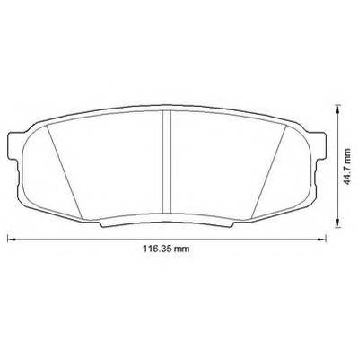 JURID 572597J Комплект тормозных колодок