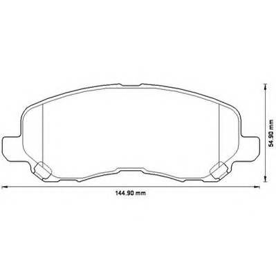 JURID 573278J Комплект тормозных колодок