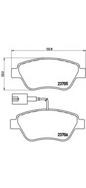 BREMBO P 23 141 Комплект тормозных колодок... BREMBO P 23 141 Комплект тормозных колодок...