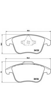 BREMBO P 44 020 Комплект тормозных колодок... BREMBO P 44 020 Комплект тормозных колодок...