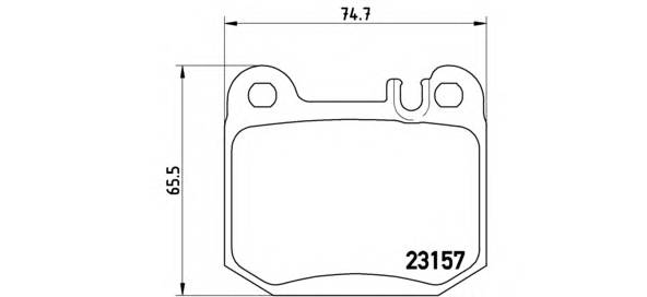 BREMBO P 50 043 Комплект гальмівних колодо... BREMBO P 50 043 Комплект гальмівних колодо...