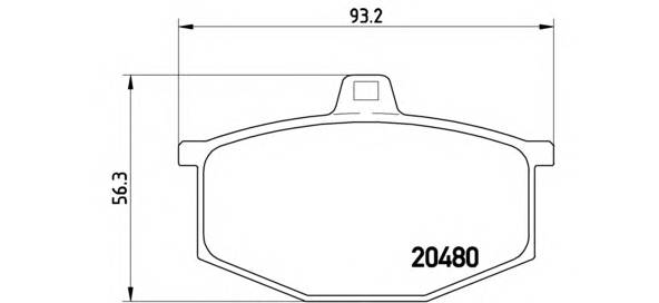 BREMBO P 68 005 Комплект тормозных колодок... BREMBO P 68 005 Комплект тормозных колодок...