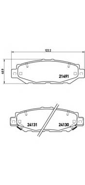 BREMBO P 83 038 Комплект гальмівних колодо... BREMBO P 83 038 Комплект гальмівних колодо...