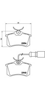 BREMBO P 85 058 Комплект тормозных колодок