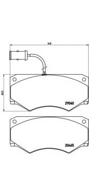 BREMBO P A6 005 Комплект тормозных колодок... BREMBO P A6 005 Комплект тормозных колодок...