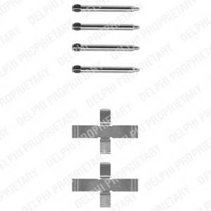 DELPHI LX0094 Комплектующие, колодки дис...
