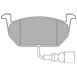 DELPHI LP3146 Дисковые тормозные колодки