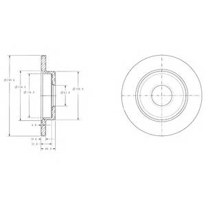 DELPHI BG3673 Гальмівний диск DELPHI BG3673 Гальмівний диск