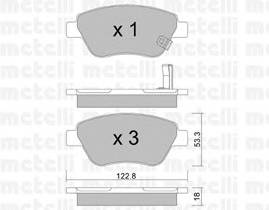 METELLI 22-0321-2 Комплект тормозных колодок... METELLI 22-0321-2 Комплект тормозных колодок...