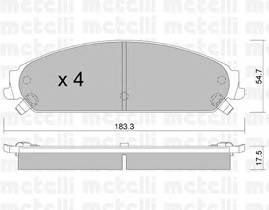 METELLI 22-0717-0 Комплект тормозных колодок... METELLI 22-0717-0 Комплект тормозных колодок...