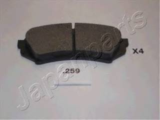 JAPANPARTS PP-259AF Комплект тормозных колодок