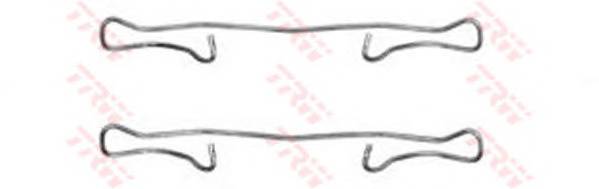 TRW PFK302 Комплектуючі, колодки диск...