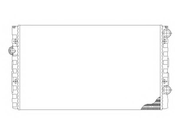 NRF 50454 Радиатор, охлаждение двига