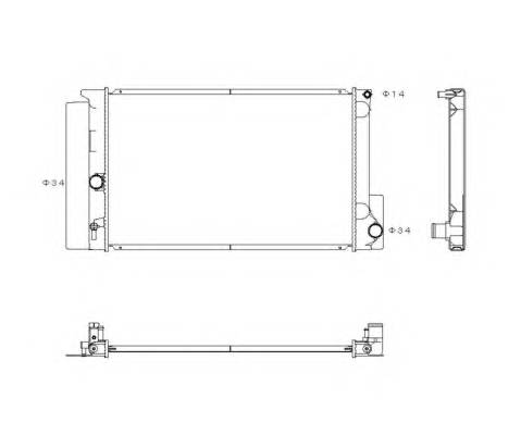 NRF 53763 Радиатор, охлаждение двига