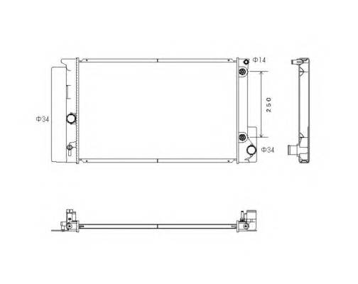 NRF 53766 Радиатор, охлаждение двига