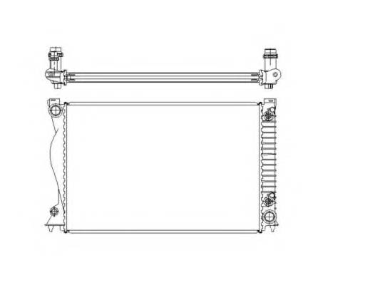 NRF 58220 Радиатор, охлаждение двига