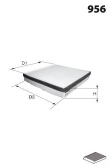 MECAFILTER ELR7108 Фильтр, воздух во внутренно... MECAFILTER ELR7108 Фильтр, воздух во внутренно...