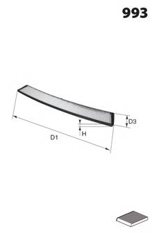 MECAFILTER EKR7098 Фільтр, повітря у внутрішнь... MECAFILTER EKR7098 Фільтр, повітря у внутрішнь...